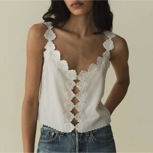 NWT Flores Top in Salt, size S